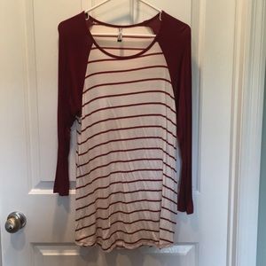 3/4 length maternity shirt